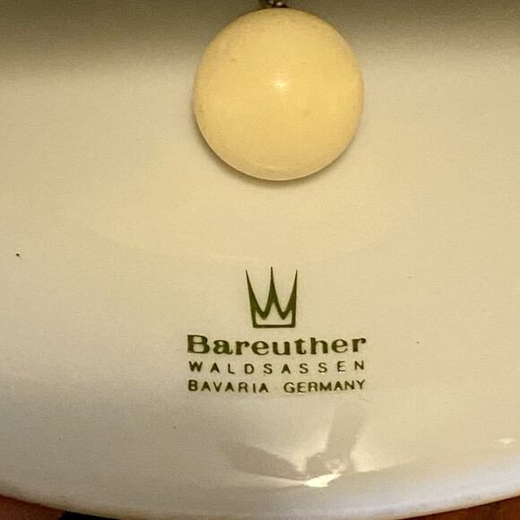 Porcelain Bell Bareuther Bavaria, Germany Floral Decoration Holiday Thanksgiving - Picture 4 of 4